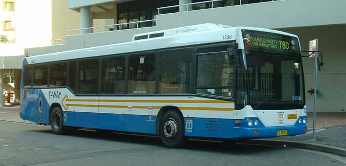 Sydney Buses T-Way Volvo B12BLE Custom CB60 1536